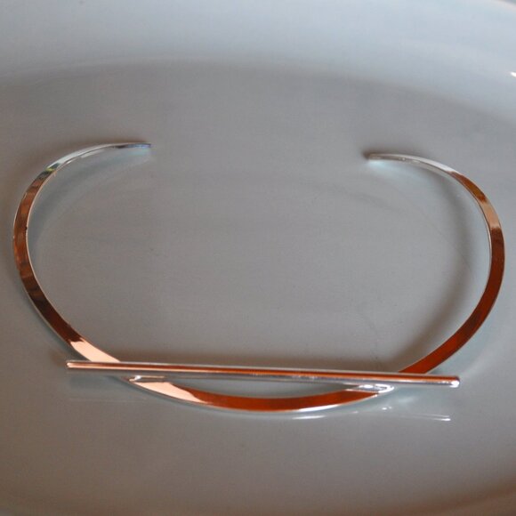 Jenny Bird Trust Collar Silver Tone Necklace. - Picture 1 of 5